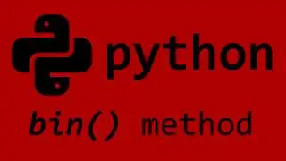 Python build-in bin() method