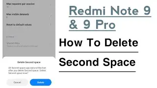 Redmi Note 9, 9 Pro How To Delete Second Space | Redmi Note 9, 9 Pro Me Second Space Kaise Delete