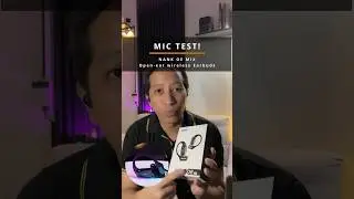 Built-in Mic test! :  Nank OE mix open-ear wireless earbuds