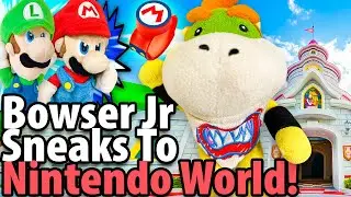 Crazy Mario Bros: Bowser Jr Sneaks To Nintendo World!