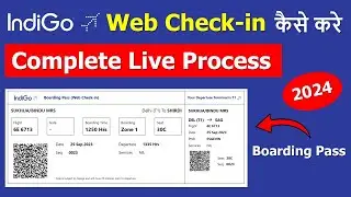 Web check in indigo || indigo web check in domestic online || indigo boarding pass online