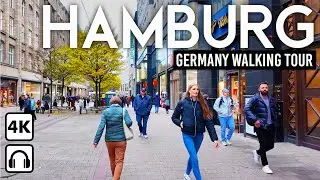 HAMBURG, Germany 🇩🇪 4K Walking Tour in the Heart of Germany's Port City