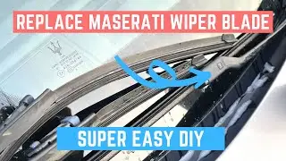How to Replace Wiper Blades - Maserati Ghibli / Quattroporte (Easy)