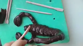 Скорпион.Декор для торта из пластичного шоколада