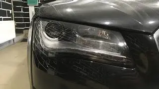 Audi A8 D4 - ремонт фар, замена  отражателей линз intellect