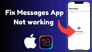 Fix Messages App Not Working In Any iPhone/IPad After IOS 18 Update (Latest Method 2024)