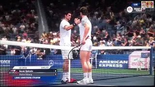 GRAND SLAM TENNIS 2 EA SPORTS FADES & FANTASY CLASSICS SUPERSTAR LEVEL N.Djokovic VS Stefan Edberg 3
