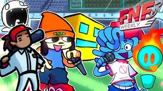 HUGE Rhythm Game CROSSOVER! | FNF Weekly Tweak 5 Rhythm Rally (Friday Night Funkin')