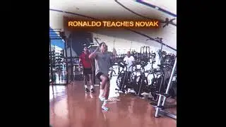 Ronaldo 1VS1 Novak Djokovic Jumping 😆