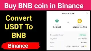 How To Buy Bnb Token On Binance | binance me bnb buy kaise kare | usdt to bnb binance mobile