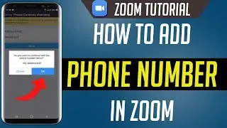 How To Add Phone Number in Zoom