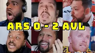 BEST COMPILATION | ARSENAL VS ASTON VILLA 0-2 | LIVE WATCHALONG REACTIONS | ARS FAN CHANNELS