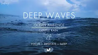 Ocean Waves With Rain | NO ADS | Ocean & Rain Sounds For Sleeping 🌊🌧