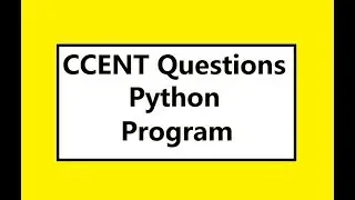 CCENT Q&A Program in Python
