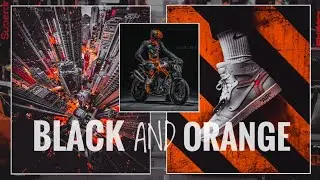 How to Edit Black and Orange - Lightroom mobile | Urban Dark Orange