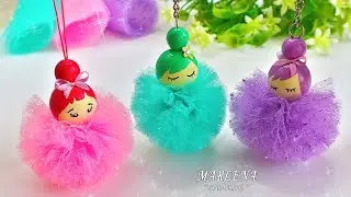 👸 Doll Pendant for a girl 👗👗 Dolls DIY