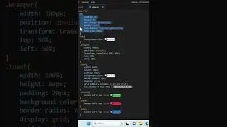 Toast Notifications UI Design  HTML & CSS