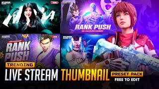 Trending🔥PUBG / BGMI Live Stream Thumbnail Presets Free  Download | Live Stream Thumbnail Templates