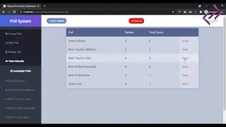 Student Poll System in PHP MySQL with Source Code - CodeAstro