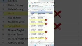 How to change first name, last name, to last name, first name in Google Sheet- Excel Tips and Tricks