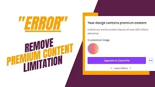 Your Design Contains Premium Content 