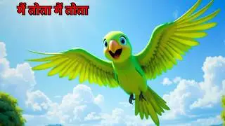 Best Hindi Baby Poem Ever | मैं तोता मैं तोता | Main Tota Main Tota | Hindi Baby Poem