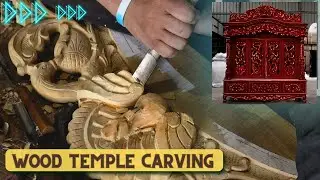 Indian Traditional Wooden Temple | Wooden Temple Making | Hand Carving Process