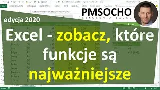 Excel - Najważniejsze funkcje (edycja 2020) - wyniki ankiety [odc.891]