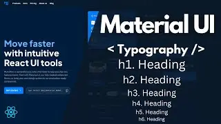Typography (h1-h6) - Learn Material UI Components in React