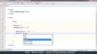 21 - PHP with MYSQL tutorials - beginner series - While loops