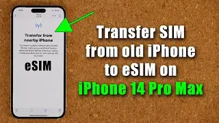 How To Transfer SIM Card from old iPhone to eSIM on iPhone 14 Pro Max - Magic!