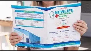 Hospital file | Report file design in Corel draw | design 4u