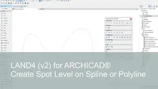 Create Spot Level on Spline or Polyline | LAND4 for ARCHICAD®