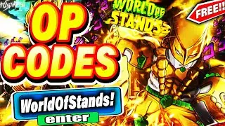 ALL NEW *SECRET CODES* IN ROBLOX WORLD OF STANDS (new secret codes in world of stands) NEW