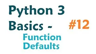 Python 3 Programming Tutorial - Function Parameter Defaults