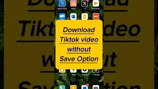 How to download tiktok video without save option easily | Save option na ho to tiktok video download