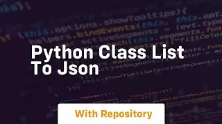 python class list to json