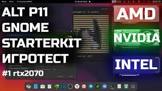 ИГРОТЕСТ: Alt p11 Starterkit Gnome 46 | xeon 2667v4 + 16gb ddr4 + rtx 2070