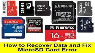 How to Recover Data and Fix MicroSD Card Error