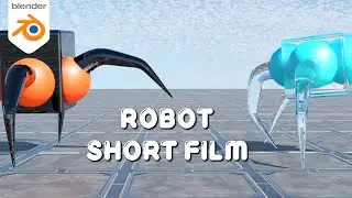 Realistic Robot Spider Short Film Animation || Blender 3D