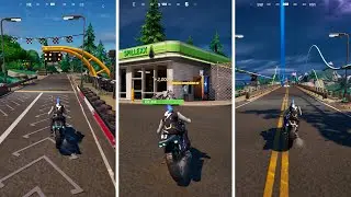 How to Drive a Rogue bike at Drift Ridge, Fallow Fuel, and Neon Bay Bridge Fortnite