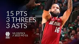 Caleb Martin 15 pts 3 threes 3 asts vs Celtics 2023 PO G1