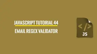 Javascript Tutorial 44: Simple Email Parser Regular Expression