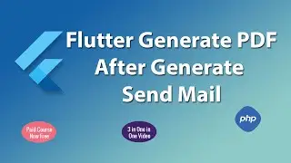 Flutter generate pdf and send mail after generated file using php mysql.