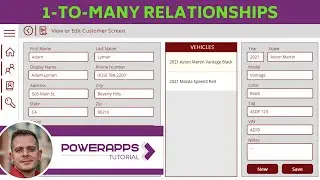 Power Apps One-to-Many Relationship CRM for Customers / Cars