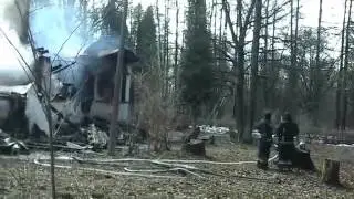 Пожар в доме академика Павлова во Всеволожском районе