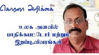 கொர.னா பாதிப்பு இறப்பு மற்றும் மீண்டவர் விவரம்