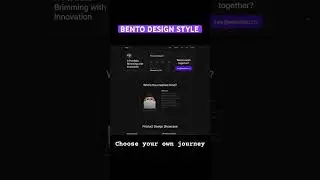 Bento style hero design trend 