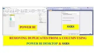 how to remove duplicate values using power bi & ssrs||#realtimescenario1|#msbi#powerbi#duplicates