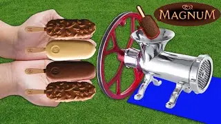 EXPERİMENT! ICE CREAM VS MEAT GRINDER Algida MAGNUM COOL EFFECT